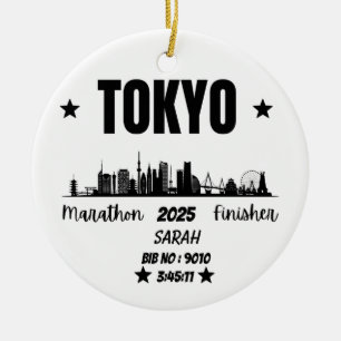 Custom Tokyo Marathon Finisher Geschenk für Marath Keramik Ornament
