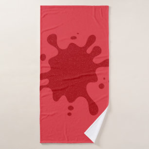 Custom Tomate Red Splash Badetuch Badehandtuch