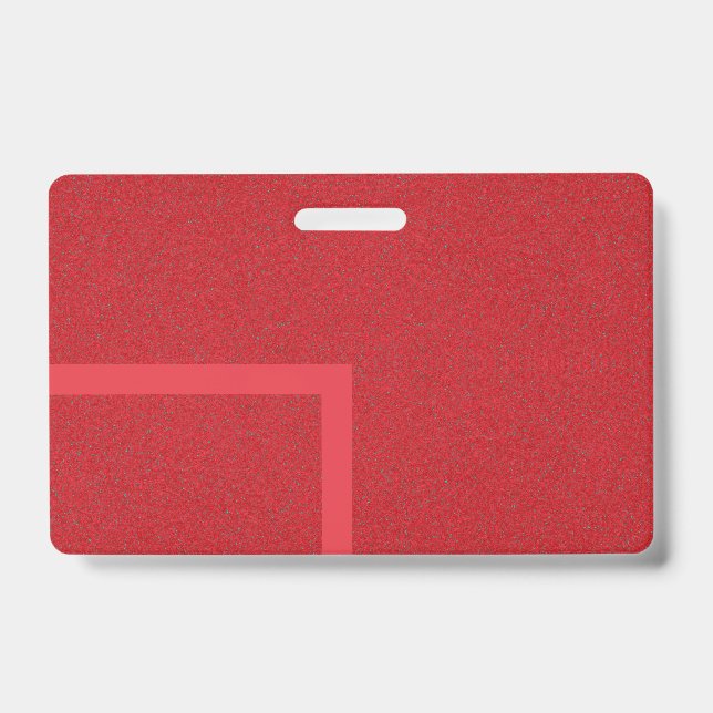 Custom Tomato Red Abzeichen mit fett Textur Ausweis (Vorderseite)