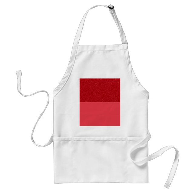 Custom Tomato Red Contrast Block Apron Schürze (Vorne)