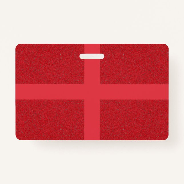 Custom Tomato Red Cross Abzeichen mit moderner Tex Ausweis (Vorderseite)