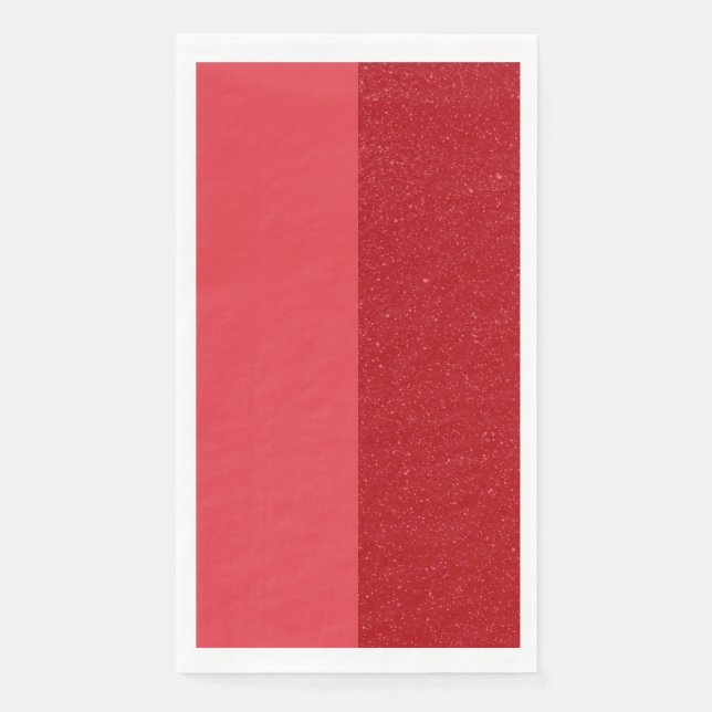 Custom Tomato Red Dual Panel Paper Napkin Serviette (Vorderseite)