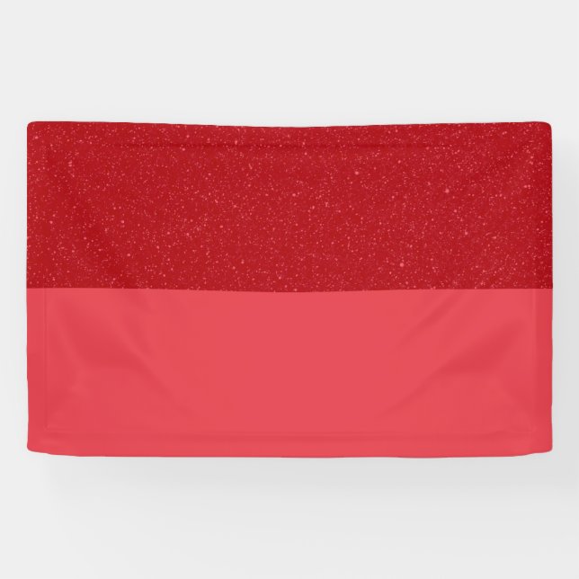 Custom Tomato Red Dual Tone Noise Banner (Horizontal)