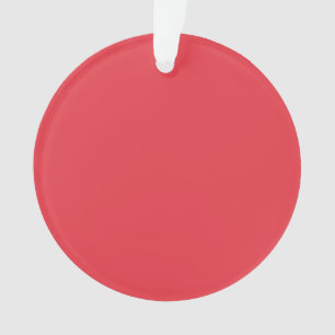 Custom Tomato Red Dualfinish Acryl Ornament