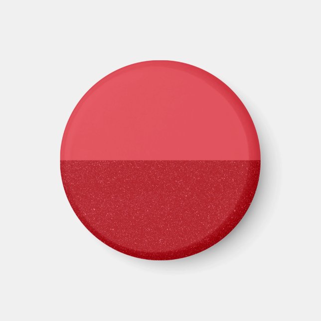 Custom Tomato Red Magnet - Split Matte + Textur (Vorne)