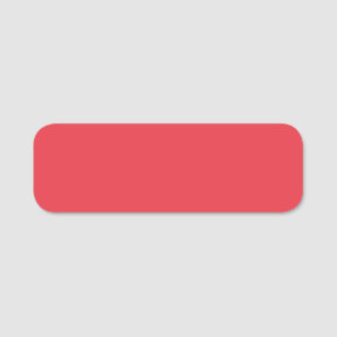 Custom Tomato Red Name Label Namensschild
