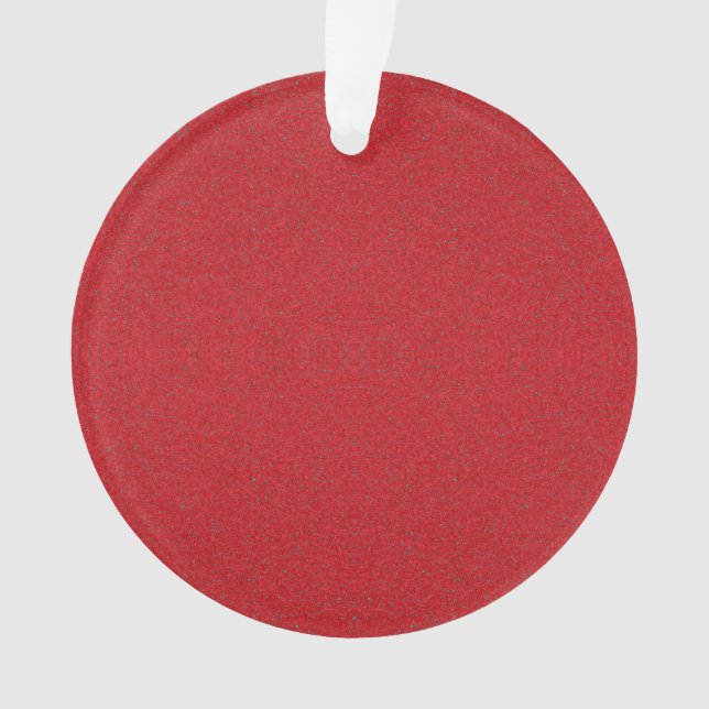 Custom Tomato Red Noise Effect Ornament (Vorderseite)