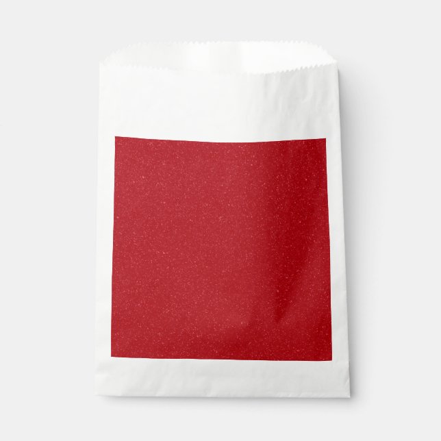 Custom Tomato Red Specklkled Gefälligkeitsflaggen Geschenktütchen (Vorderseite)