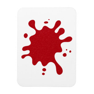 Custom Tomato Red Splash Magnet - White Background