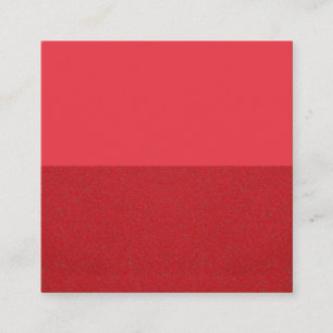 Custom Tomato Red Split Square Card Quadratische Visitenkarte