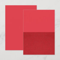 Custom Tomato Red Split Textur Danke Karte