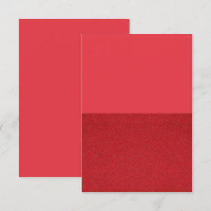 Custom Tomato Red Split Textur Danke Karte