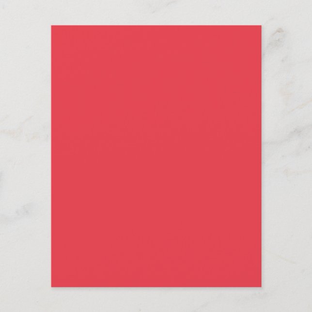Custom Tomato Red Square Flyer (Vorne)