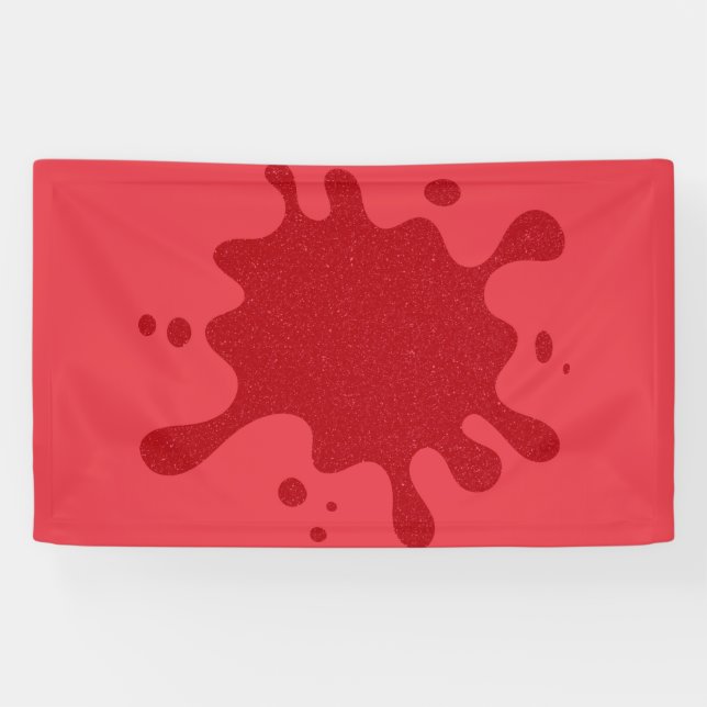 Custom Tomato Red Tropfen Banner (3' x 5') (Horizontal)