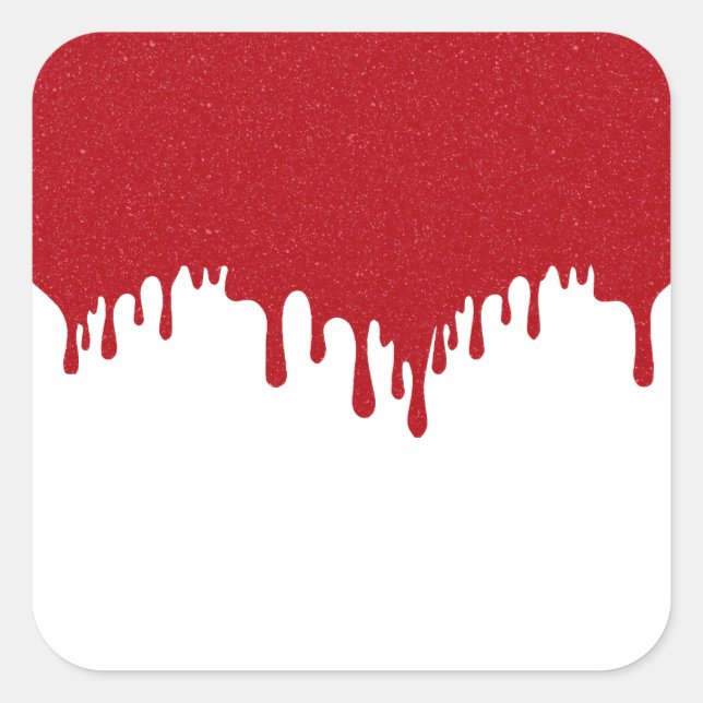 Custom Tomato Red Tropfen Stickers - Bearbeitbares (Vorderseite)