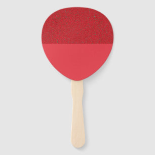 Custom Top Texture Zeremonie Fan - Tomato Red Dual Fächer