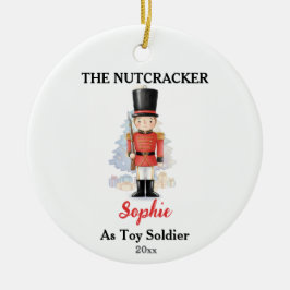 Custom Toy Soldier Nutcracker Photo Christmas Keramik Ornament
