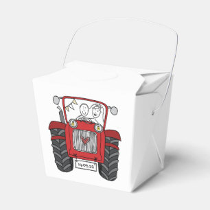 Custom Traktor Country Wedding Themed Favor Box Geschenkschachtel