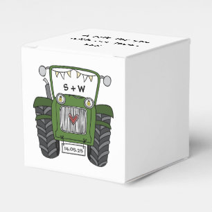 Custom Traktor Country Wedding Themed Favor Box Geschenkschachtel