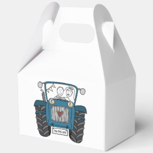 Custom Traktor Country Wedding Themed Favor Box Geschenkschachtel