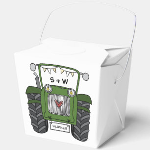 Custom Traktor Country Wedding Themed Favor Box Geschenkschachtel