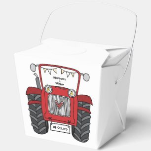 Custom Traktor Country Wedding Themed Favor Box Geschenkschachtel