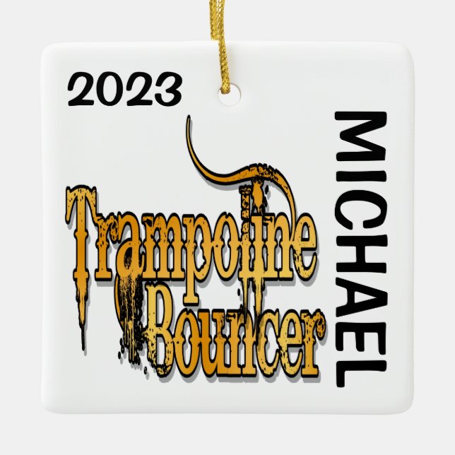 CUSTOM Trampolin Bouncer Keramikornament (Vorderseite)