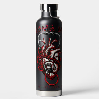 Custom Trauma Nurse Mom Anatomical Heart  Trinkflasche