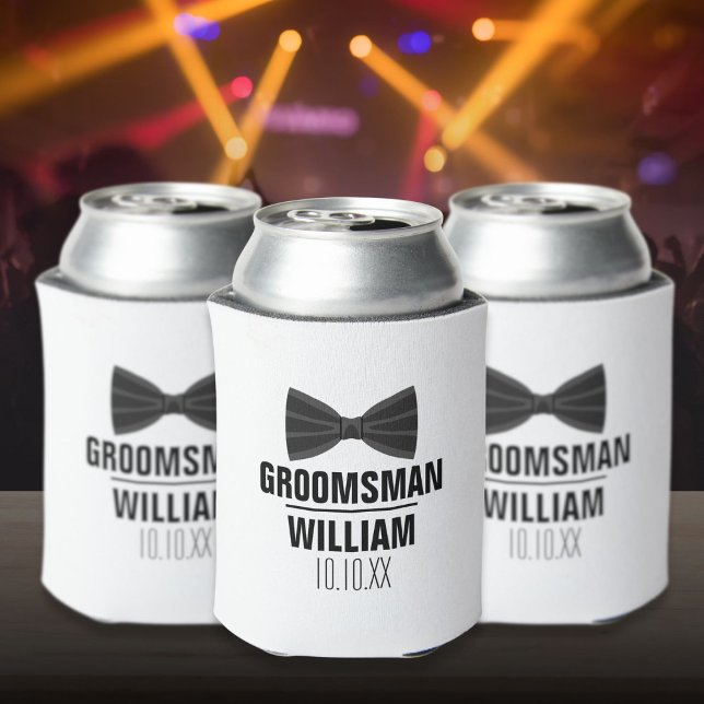 Custom Trauzeuge Trauzeuge Wedding Dosenkühler (Custom Best Man Groomsman Wedding Can Cooler)
