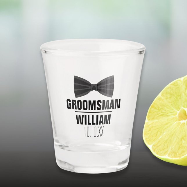 Custom Trauzeuge Trauzeuge Wedding Schnapsglas (Custom Best Man Groomsman Wedding Shot Glass)
