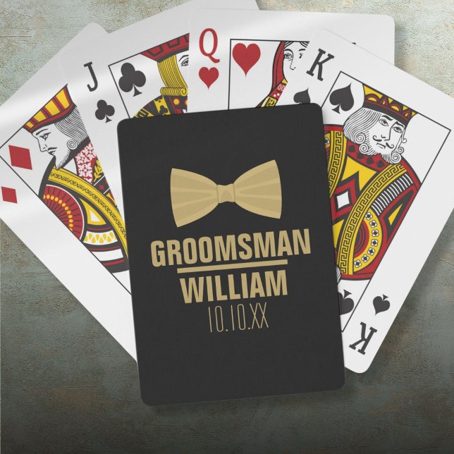 Custom Trauzeuge Trauzeuge Wedding Spielkarten (Custom Best Man Groomsman Wedding Poker Cards)