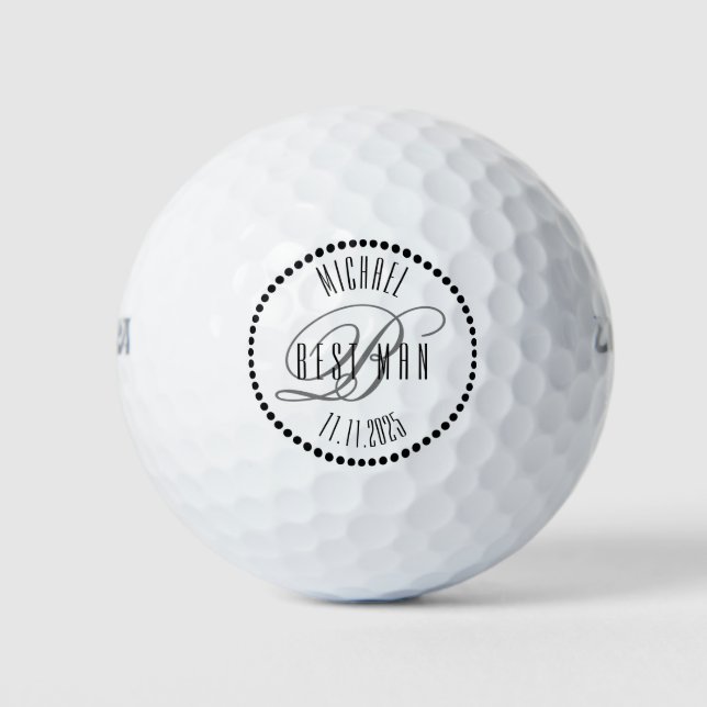Custom Trauzeuge Wedelgolfbälle Golfball (Vorderseite)