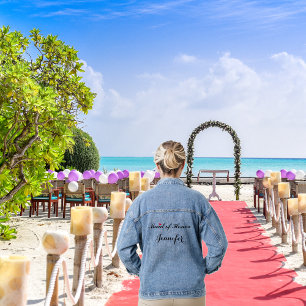 Custom Trauzeugin Wedding Junggeselinnen-Abschied Jeansjacke