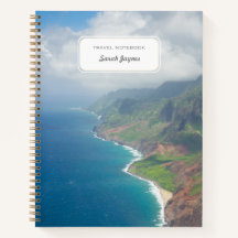 Custom Travel Notebook Kauai Hawaii Beach Foto