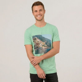 Custom Travel Photo Unisex T-Shirt - Personalized Tri-Blend Shirt