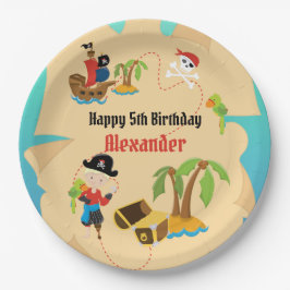 Custom Treasmap Boy Pirate Birthday Party Pappteller