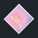 Custom Trendy Gradient Lavender Lila Bat Mitzvah Serviette<br><div class="desc">Custom trendy Moderne moderne Gradient Lavender Lila Bat Mitzvah Napkins</div>