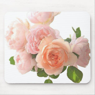 Custom Trendy Modern Template Elegant Roses Mousepad