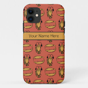 Custom Tribal ägyptischer Fisch Krokodil Rot Gelb Case-Mate iPhone Hülle