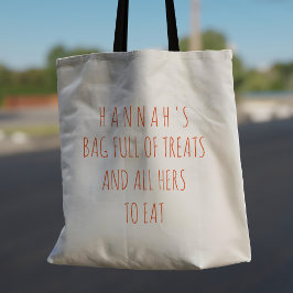 Custom Trick oder Treat Halloween Tote Bag Tragetasche