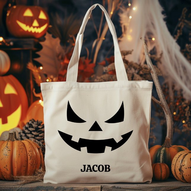 Custom Trick oder Treff Halloween Tote Bag für Kin Tragetasche (Von Creator hochgeladen)