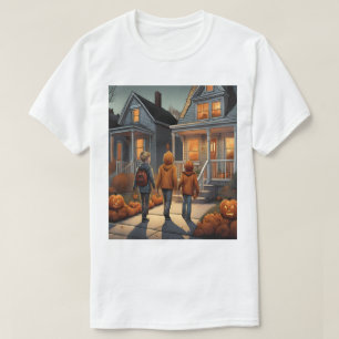 Custom Trick or Treat Halloween T - Shirt