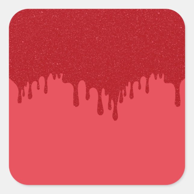 Custom Tropfen Tomato Red Stickers - Bearbeitbar (Vorderseite)