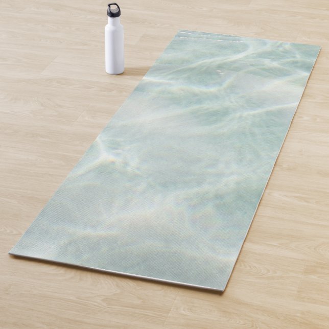 Custom Tropical Beach Waves Yogamatte (Beispiel)