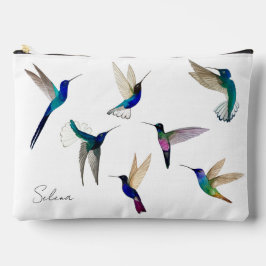 Custom Tropical Hummingbirds Zubehörtasche