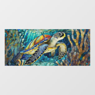 Custom Tropical Sea Schildkröte Gestaltete Glaskun Fensteraufkleber