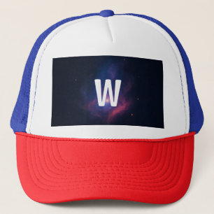 Custom Trucker Hat mit Glühen Galaxy Initial Truckerkappe