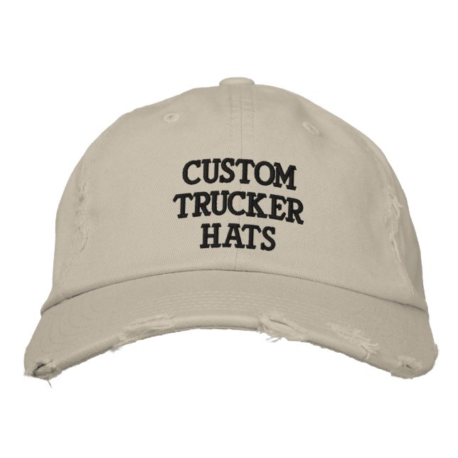 CUSTOM TRUCKER HATTE BESTICKTE BASEBALLKAPPE (Vorderseite)