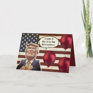 Custom Trump Birthday Karte