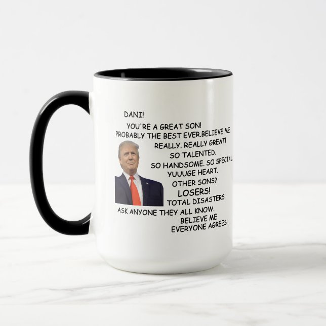 Custom Trump Tasse Geschenk für Son Funny Son Gesc (Links)